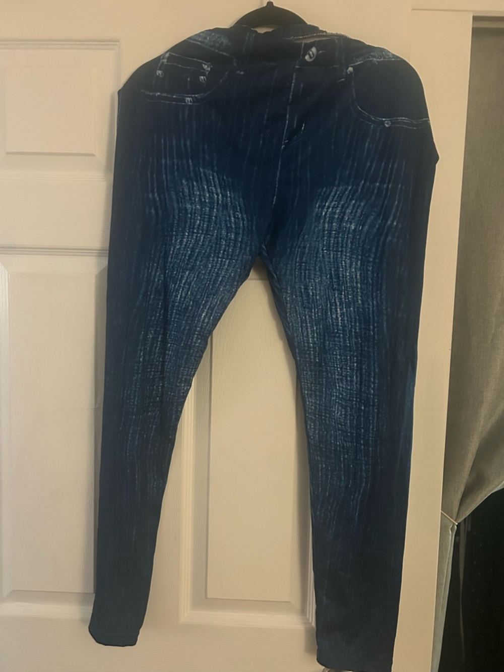 Source Unknown Dark Blue Washed Denim Leggings